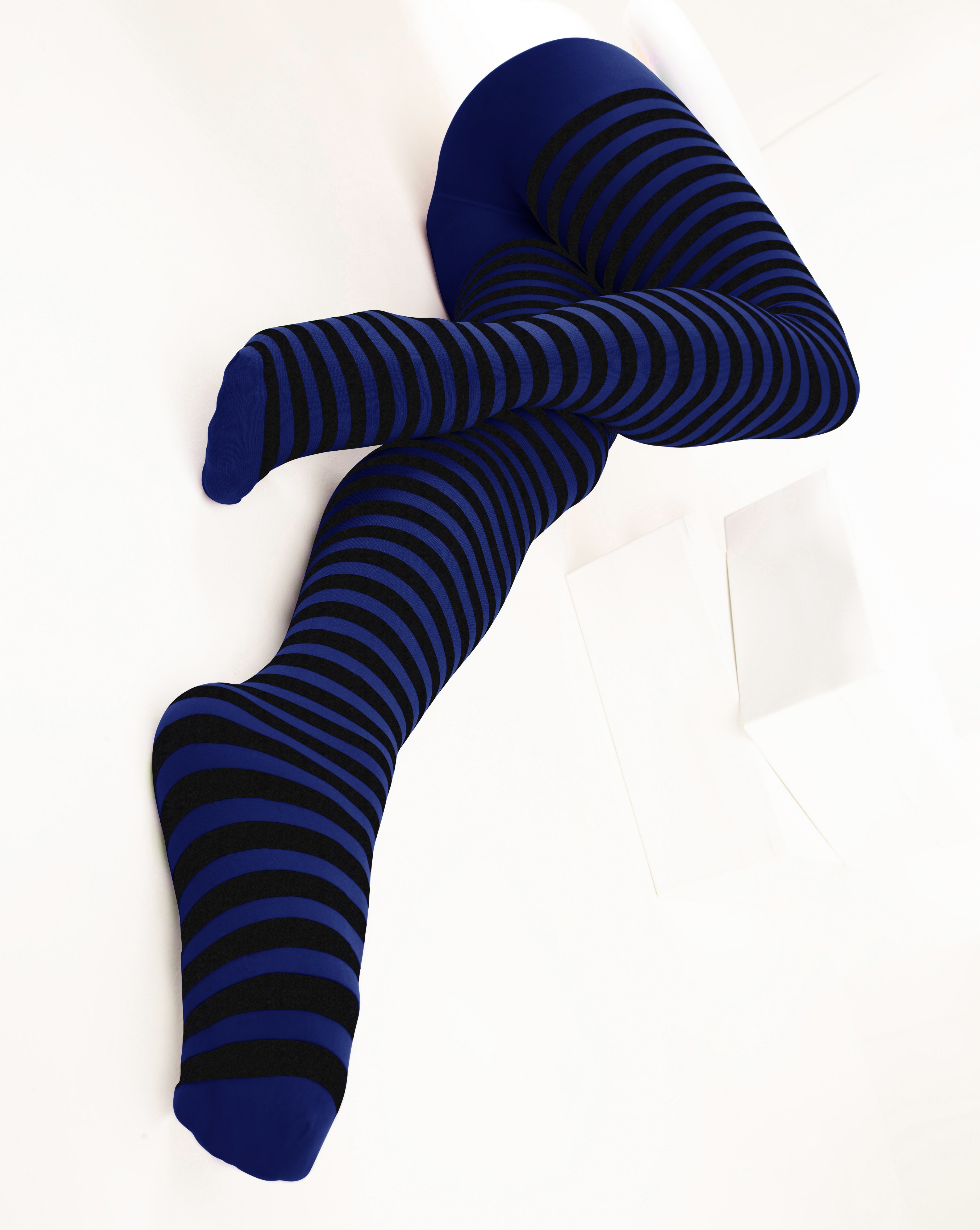 Black Striped Tights 70 Denier
