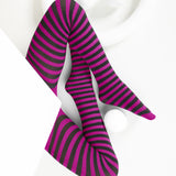 Kids Black Striped Tights 70 Denier