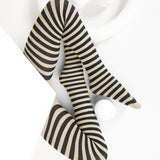 Kids Black Striped Tights 70 Denier