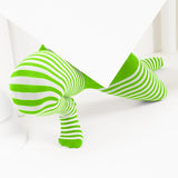 Kids White Striped Tights 70 Denier