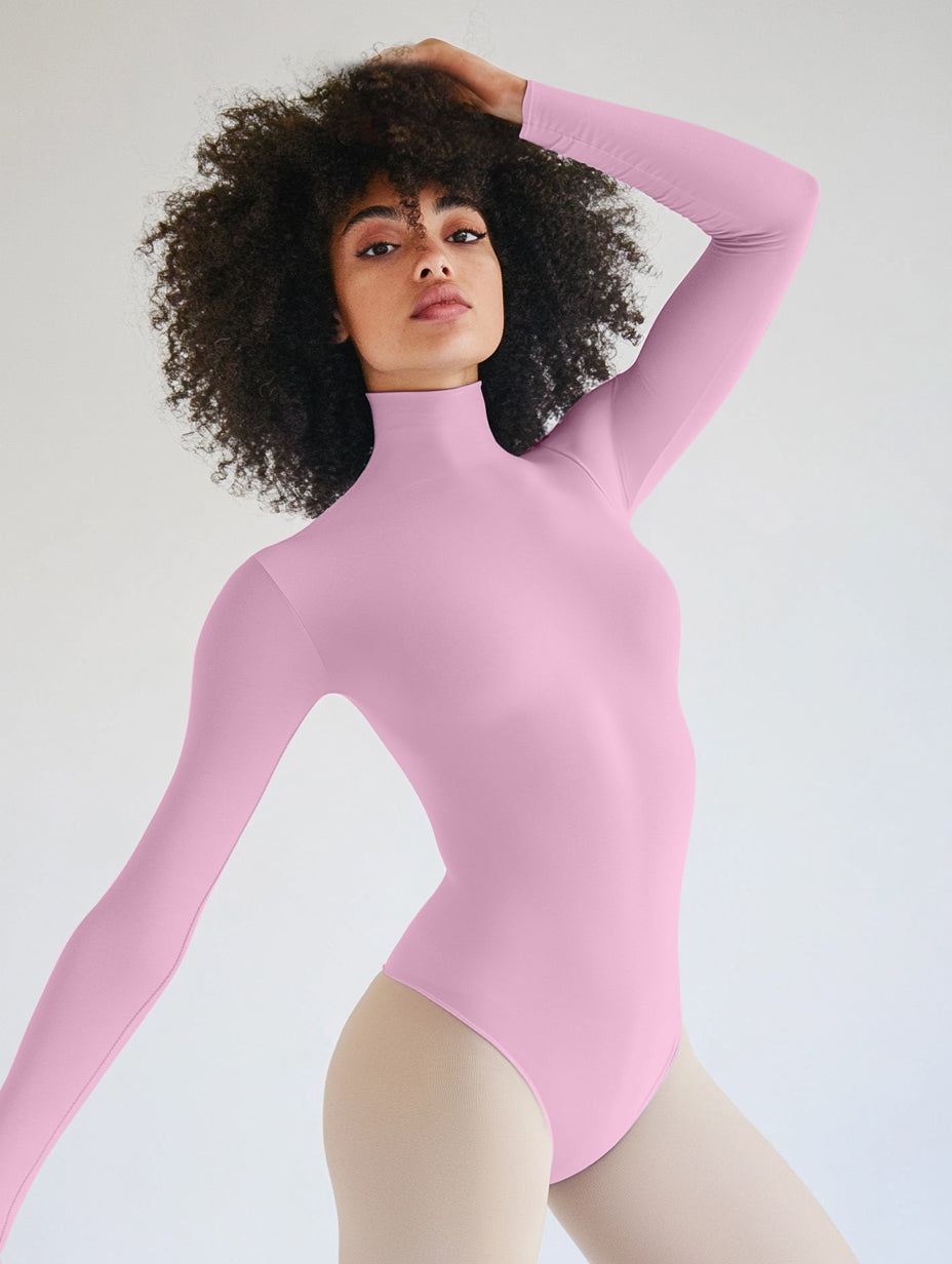 Long Sleeve Mock Neck Leotard