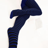 Black Striped Tights 70 Denier