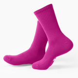 Sport Crew Socks - Fuchsia