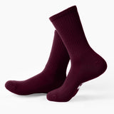 Sport Crew Socks - Maroon