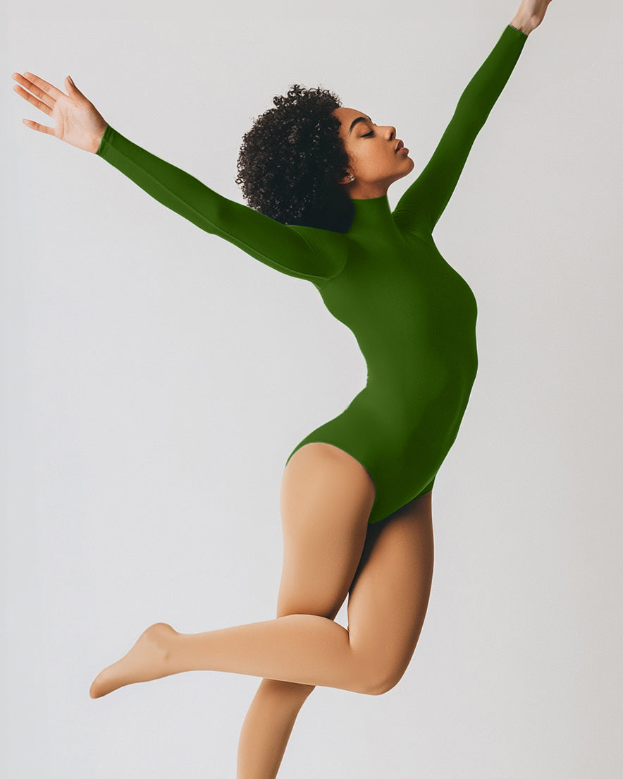 Long Sleeve Mock Neck Leotard