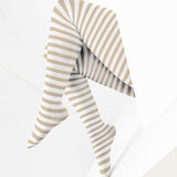 White Striped Tights 60 Denier